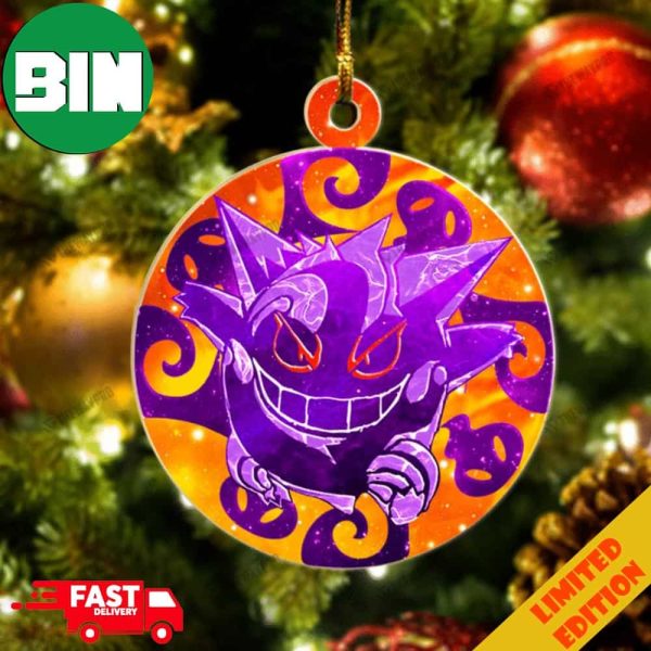 Tribal Gengar Pokemon 2023 Christmas Tree Decorations Ornament