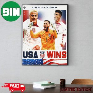 US Men’s National Soccer Team Wins 4-0 Ghana In Nashville Poster Canvas