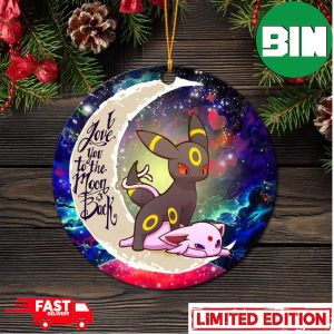 Umbreon Espeon Eevee Evolution Pokemon Love You To The Moon Galaxy Perfect Gift For Holiday Ornament