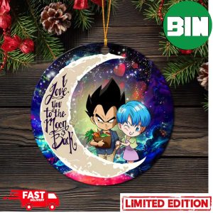 Vegeta And Bulma Dragon Ball Love You To The Moon Galaxy Perfect Gift For Holiday Ornament