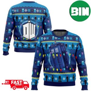WHO’S Outside Doctor Who Holiday 2023 Xmas Gift Ugly Christmas Sweater