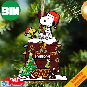 Washington Commanders NFL Snoopy Ornament Personalized Christmas For Fans Gift 2023 Holidays