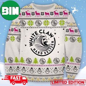 White Claw Ugly Christmas Sweater For Men And Women