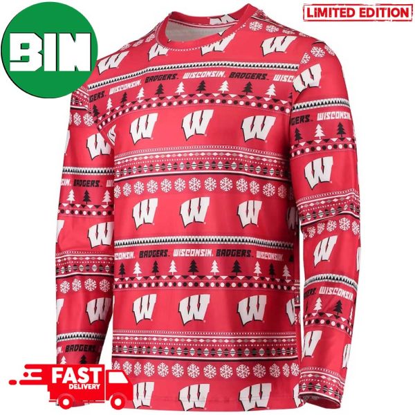 Wisconsin Badgers Concepts Sport For Men And Women Xmas 2023 Gift For Fans Ugly Sweater