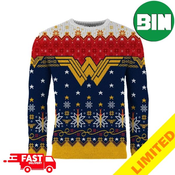 Wonder Woman A Wonder-ful Christmas Time DC Comics Ugly Christmas Sweater