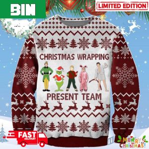 Wrapping Present Team Muppet x Grinch Ugly Christmas Sweater