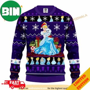 Xmas Cinderella Princess Disney Holiday 2023 Ugly Sweater For Men And Women