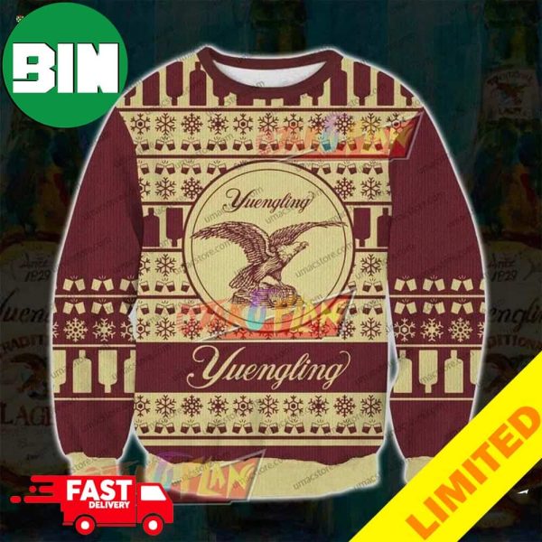 Yuengling Beer Xmas Funny 2023 Holiday Custom And Personalized Idea Christmas Ugly Sweater