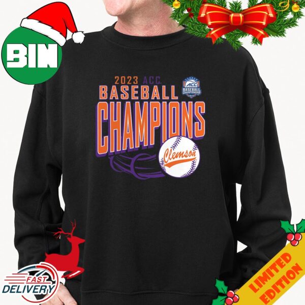 Fanatics Branded Clemson Tigers 2023 ACC Baseball Conference Tournament Champions T-Shirt