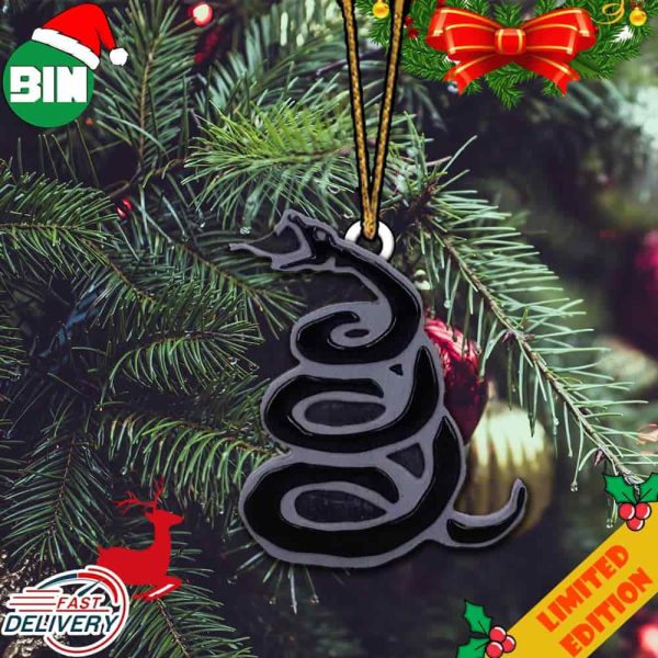 30th Anniversary Of Metallica’s Black Album Snake Logo Christmas 2023 Holiday Ornament