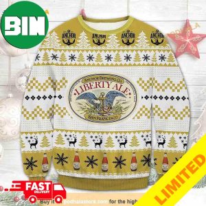 3D Anchor Brewing Liberty Ale Beer Xmas Funny 2023 Holiday Custom And Personalized Idea Christmas Ugly Sweater