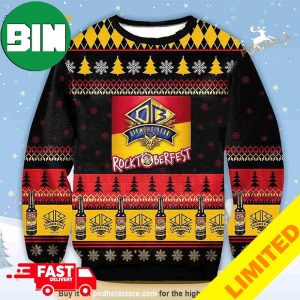3D Diamond Bear Rrocktoberfest Beer Xmas Funny 2023 Holiday Custom And Personalized Idea Christmas Ugly Sweater