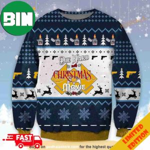 3D Die Hard Movie Christmas Funny Ugly Sweater For Men And Women
