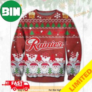 3D Rainier Funny Ugly Sweater Beer Drinking Xmas Funny 2023 Holiday Custom And Personalized Idea Christmas Ugly Sweater