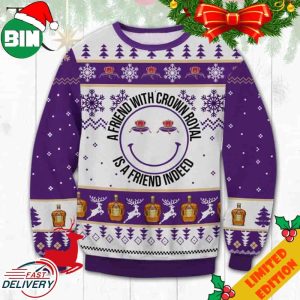 A Friend With Crown Royal Ugly Sweater