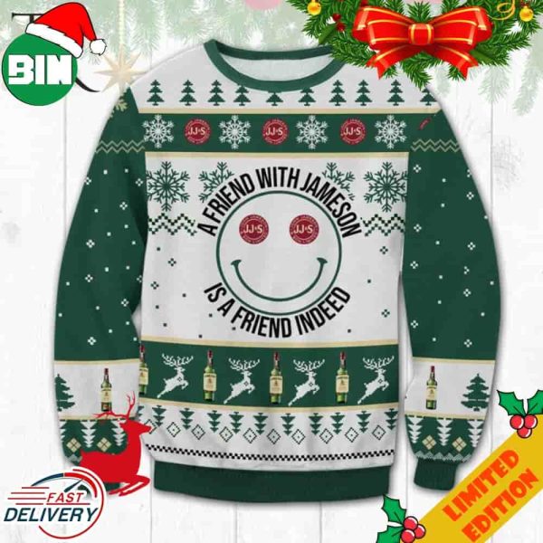 A Friend With Jameson Ugly Sweater