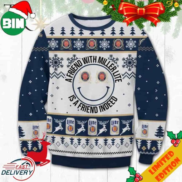 A Friend With Miller Lite Ugly Sweater