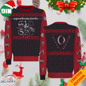 A Perfect Circle Octopus Logo Rock Band Fan Gifts 2023 Holiday Ugly Sweater