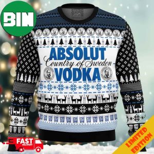 Absolut Vodka Ugly Christmas Sweater For Drink Lovers