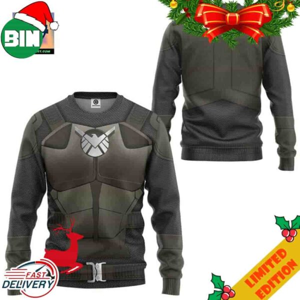 Agents of SHIELD Marvel Costume Ugly Christmas Sweater For Men And Women