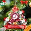 Alabama Crimson Tide Snoopy Christmas NCAA Ornament Custom Your Family Name