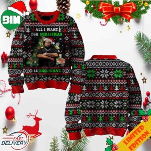 All I Want For Christmas Is Rod Wave Ugly Christmas Sweater