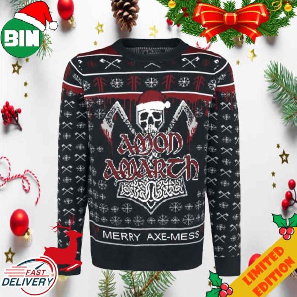 Amon Amarth Merry Axe-Mess Christmas 2023 Ugly Sweater