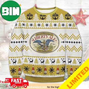 Anchor Brewing Liberty Ale Beer San Francisco Xmas Funny 2023 Holiday Custom And Personalized Idea Christmas Ugly Sweater