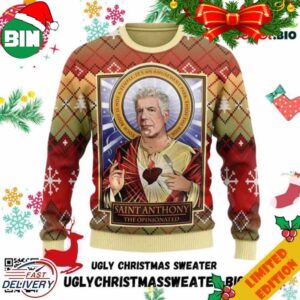 Anthony Bourdain Ugly Christmas Sweater For Men and Women