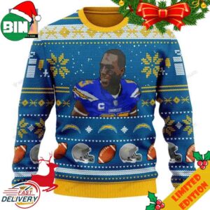 Antonio Gates Number 85 Los Angeles Chargers NFL Christmas Ugly Sweater For Men And Women