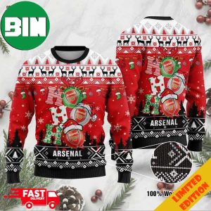 Arsenal FC Ho Ho Ho Holiday 2023 Christmas Gift Ugly Sweater
