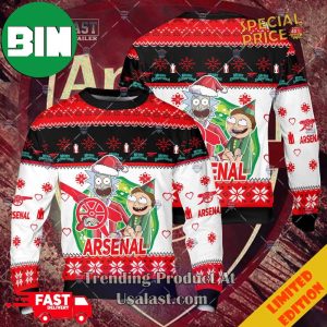 Arsenal Rick And Morty Merry Christmas Ugly Sweater For Men And Women