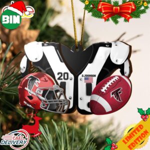 Atlanta Falcons NFL Sport Ornament Custom Your Name And Number 2023 Christmas Tree Decorations