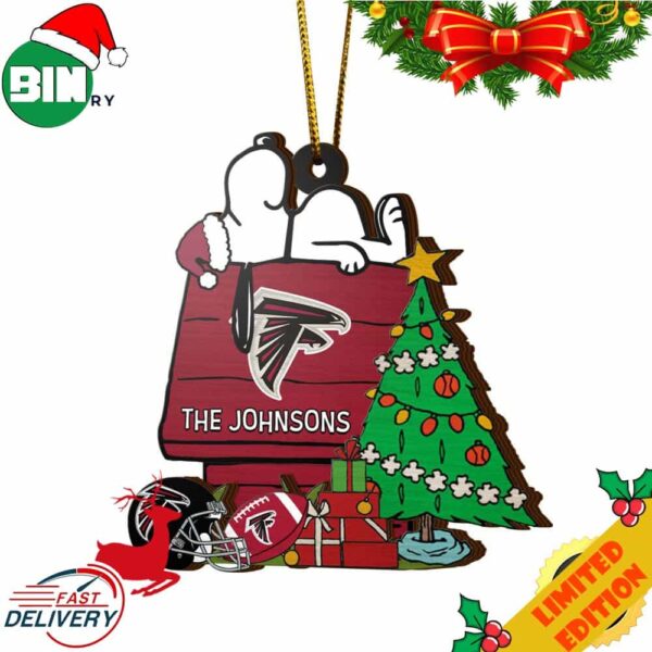 Atlanta Falcons Snoopy NFL Sport Ornament Custom Name