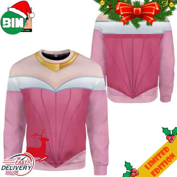 Aurora Princess Sleeping Beauty Disney Costume Ugly Christmas Sweater For Men And Women