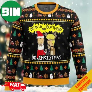 Beavis and Butthead Do Christmas Ugly Christmas Sweater 2023 Anime Ape For Men And Women