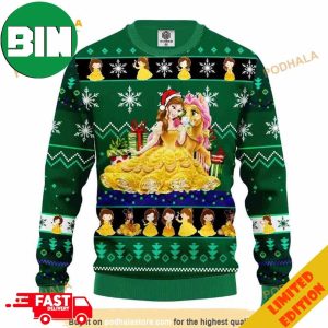 Belle Princess Beauty And The Beast Disney Xmas Funny Ugly Christmas Sweater For Men And Women
