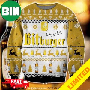 Bitburger Beer Xmas Funny 2023 Holiday Custom And Personalized Idea Christmas Ugly Sweater