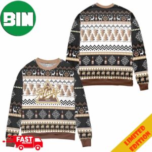 Blatz Beer Logo Snowflakes Ugly Christmas Sweater For Men And Women