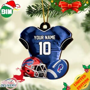 Buffalo Bills NFL Sport Ornament Custom Name And Number 2023 Christmas Tree Decorations
