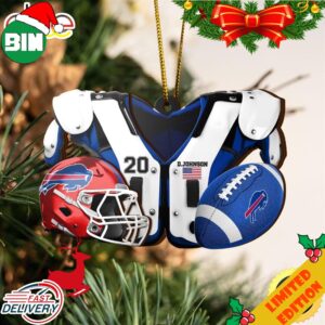 Buffalo Bills NFL Sport Ornament Custom Your Name And Number 2023 Christmas Tree Decorations