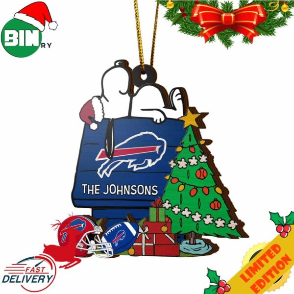 Buffalo Bills Snoopy NFL Sport Ornament Custom Name