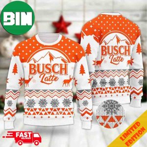 Busch Latte Orange Ver 5 Ugly Christmas Sweater For Men And Women
