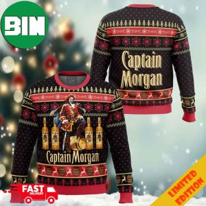 Captain Morgan Ugly Christmas Sweater 2023 Anime Ape For Drink Lovers