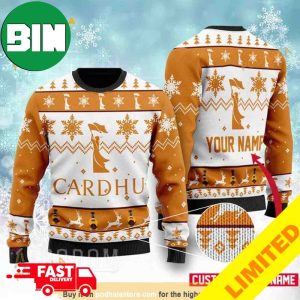 Cardhu Whiskey Drink Lovers Xmas Funny 2023 Holiday Custom And Personalized Idea Christmas Ugly Sweater