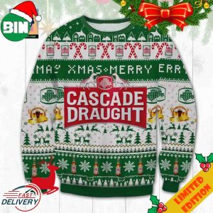 Cascade Draught Beer Ugly Christmas Sweater For Men And Women