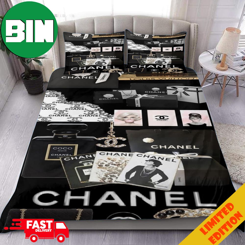 Chanel Luxury Set 2023 Fashion Brand Home Decor Bedding Set - Binteez
