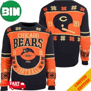 Chicago Bears NFL Retro Cotton Ugly Sweater For Men And Women