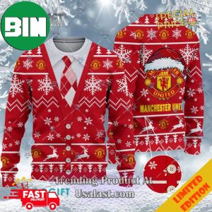 Christmas 2023 Manchester United FC Cardigan Ugly Sweater For Men And Women