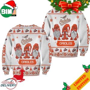Christmas Gnomes Baltimore Orioles Ugly Sweater For Men And Women